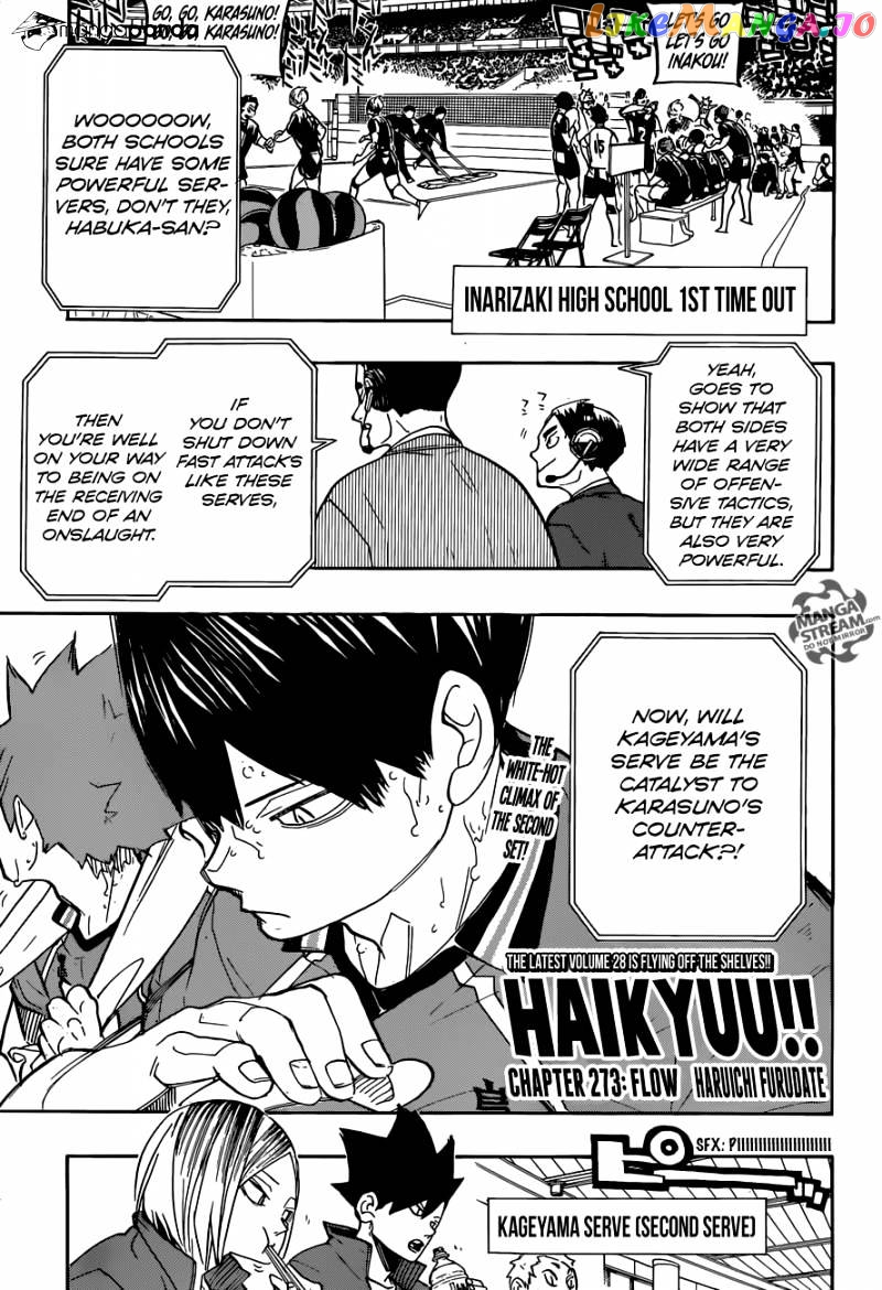 Haikyuu!!, Chapter 273 image 01